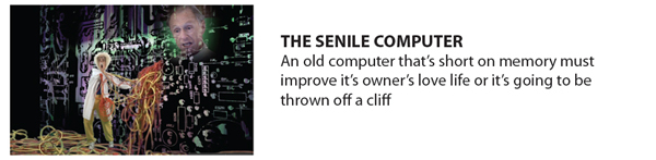 The Senile Computer button